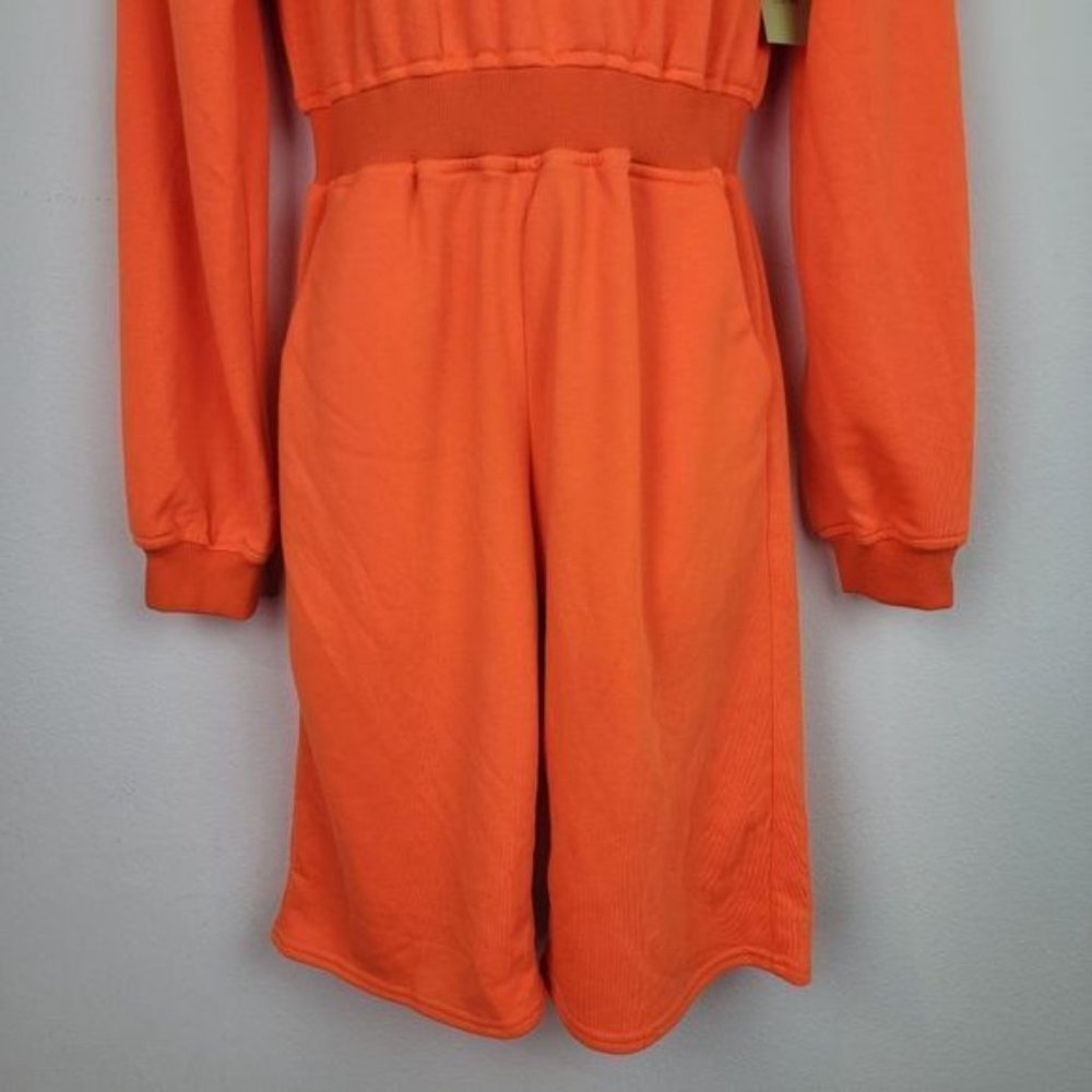 orange jumpsuit shorts - Picture 3 of 7